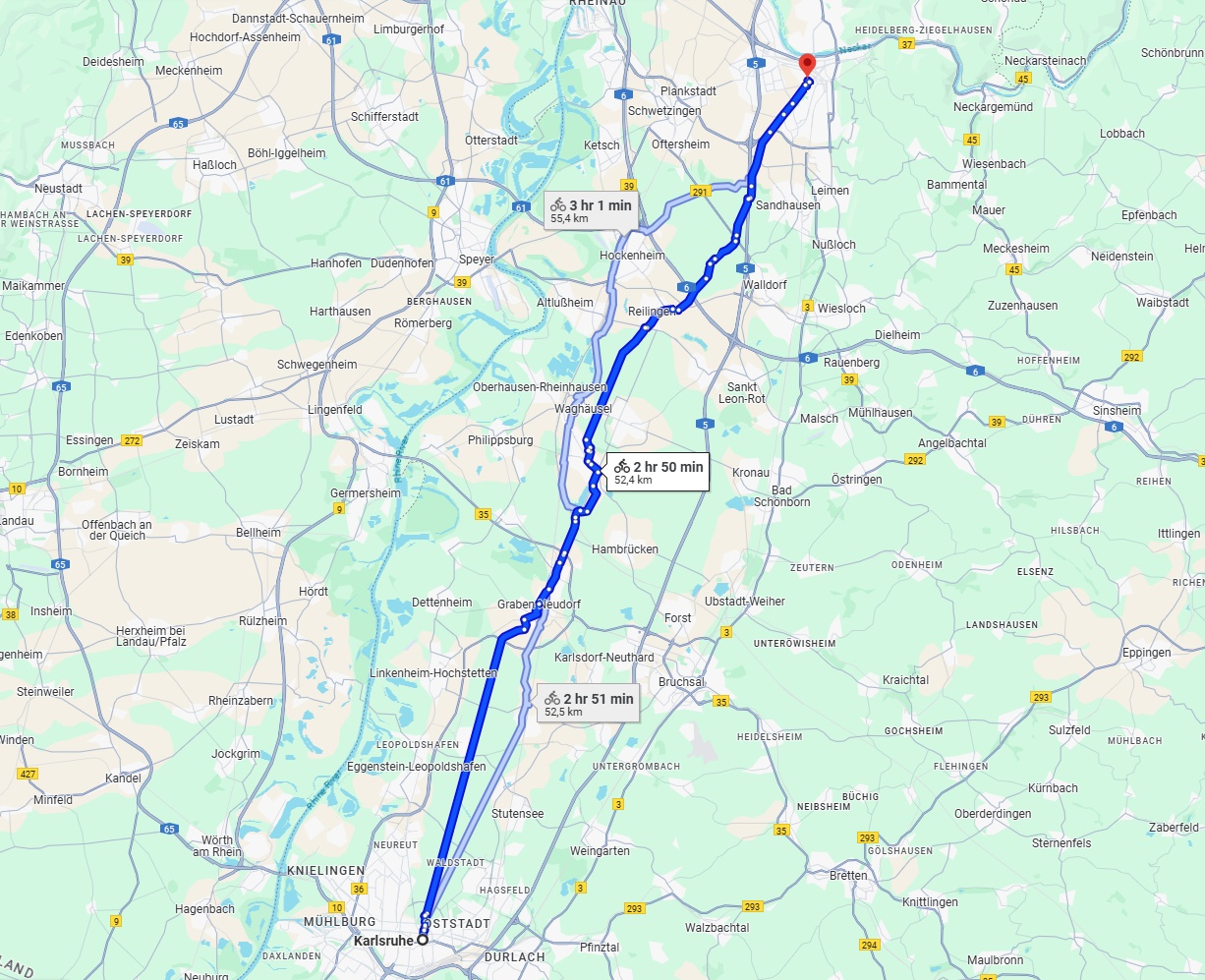 Anreise von Karlsruhe Zu Heidelberg Über 