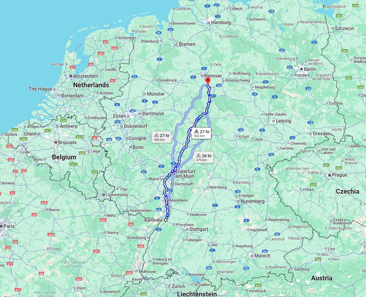 Anreise von Karlsruhe Zu Hildesheim Über 