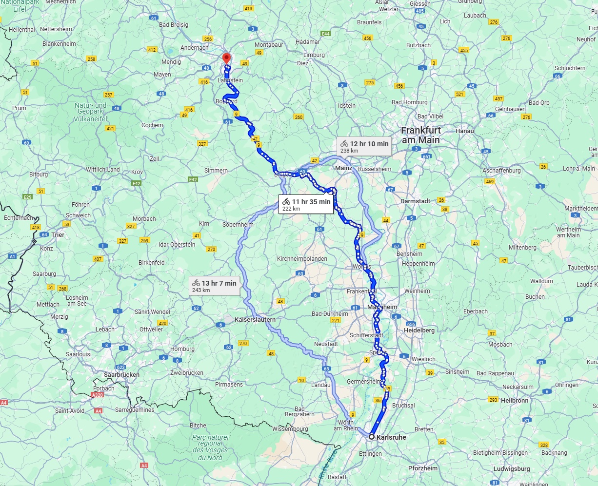 Anreise von Karlsruhe Zu Koblenz Über 
