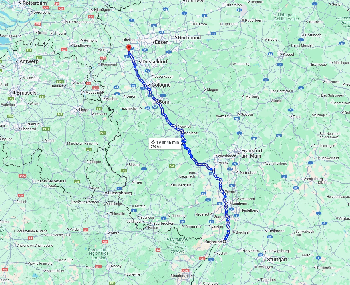 Anreise von Karlsruhe Zu Krefeld Über 
