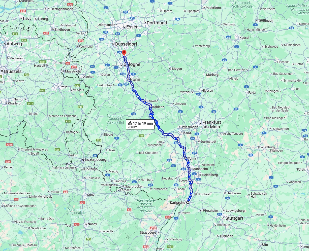 Anreise von Karlsruhe Zu Leverkusen Über 