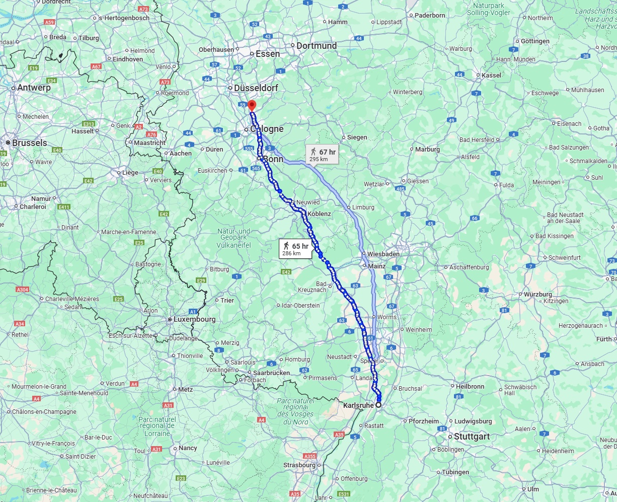 Anreise von Karlsruhe Zu Leverkusen Über 
