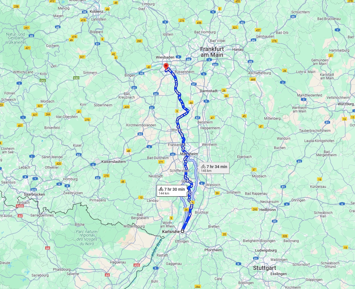 Anreise von Karlsruhe Zu Mainz Über 