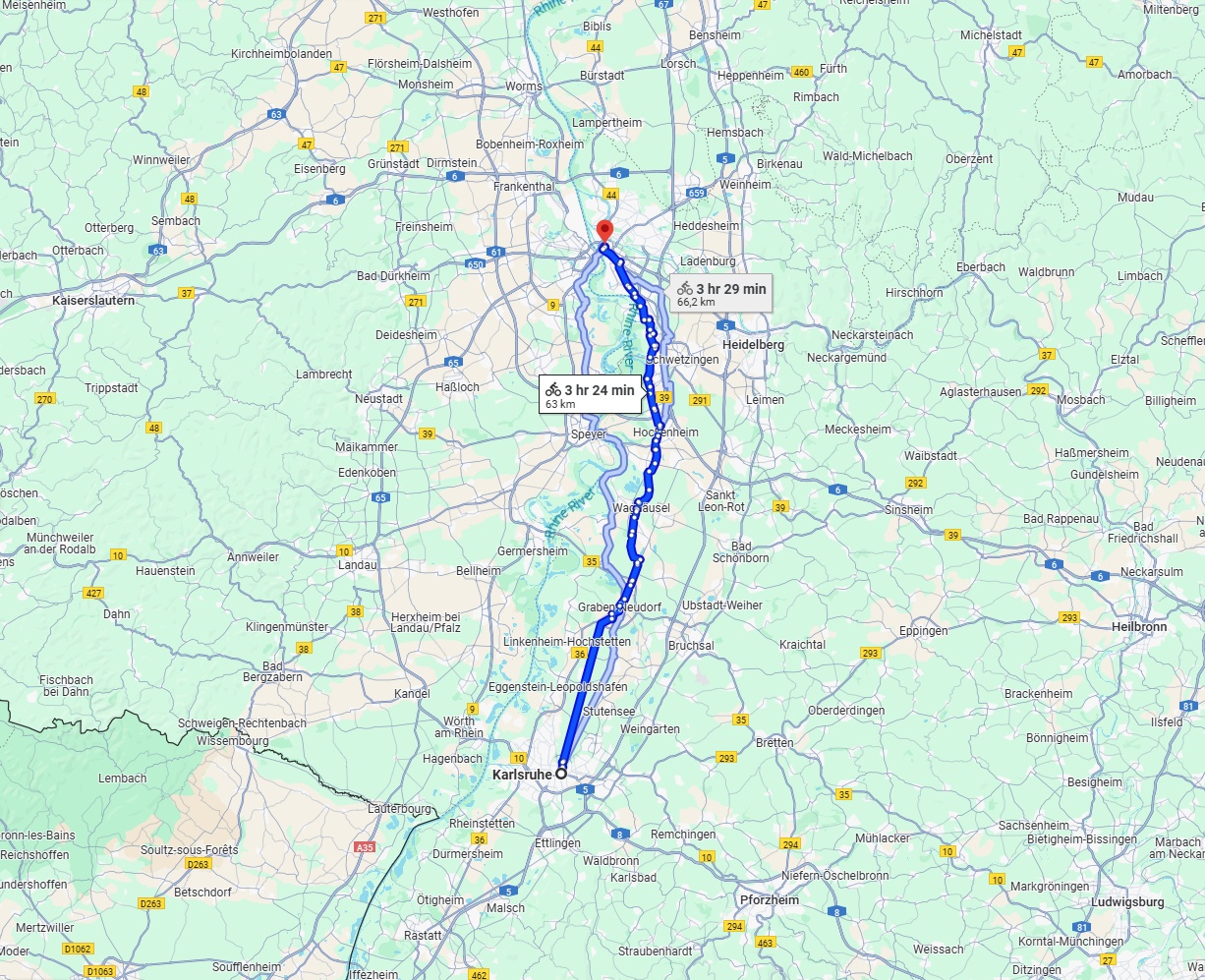 Anreise von Karlsruhe Zu Mannheim Über 