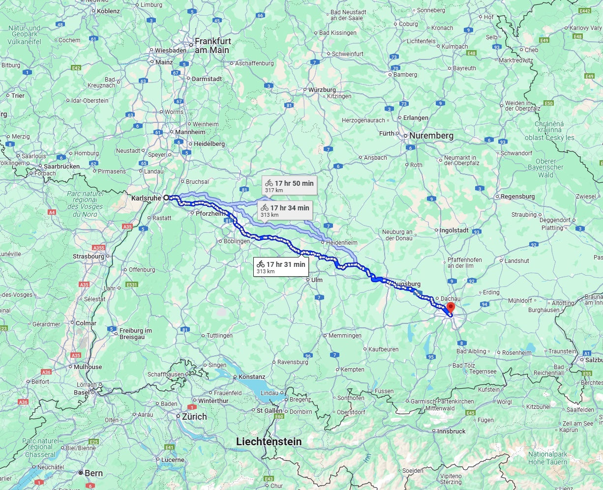 Anreise von Karlsruhe Zu München Über 