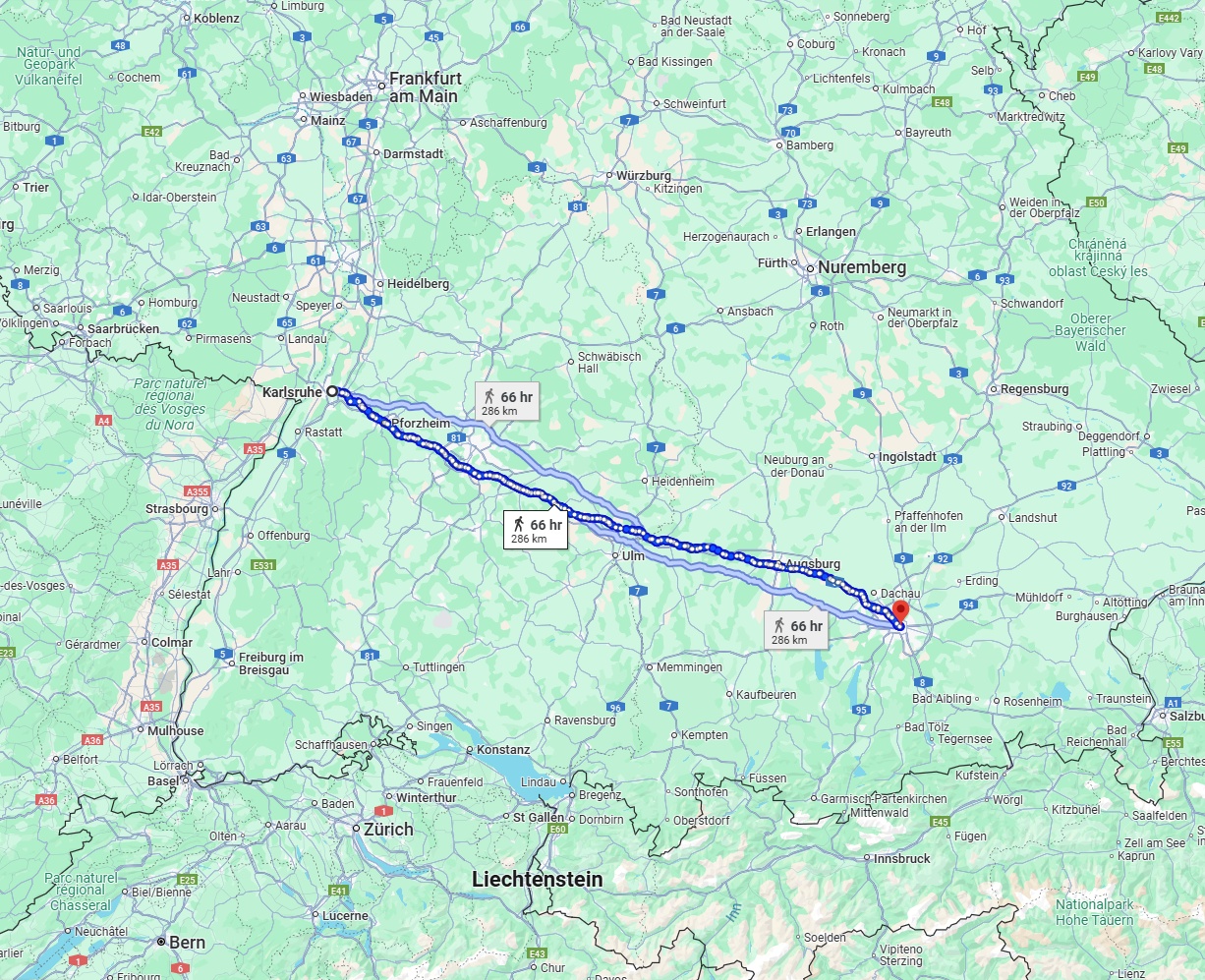 Anreise von Karlsruhe Zu München Über 