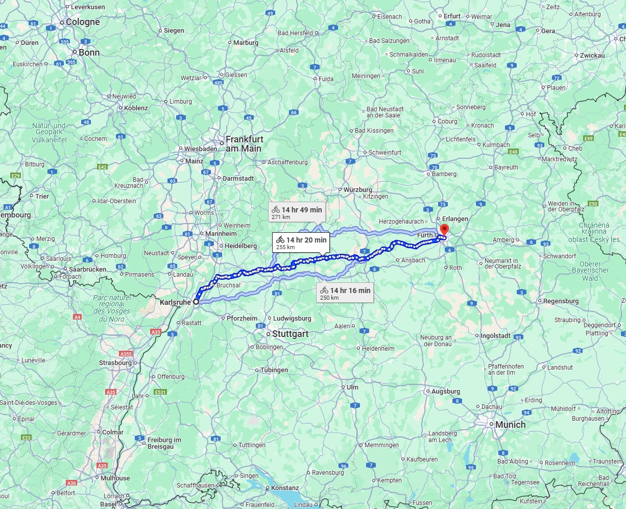 Anreise von Karlsruhe Zu Nürnberg Über 