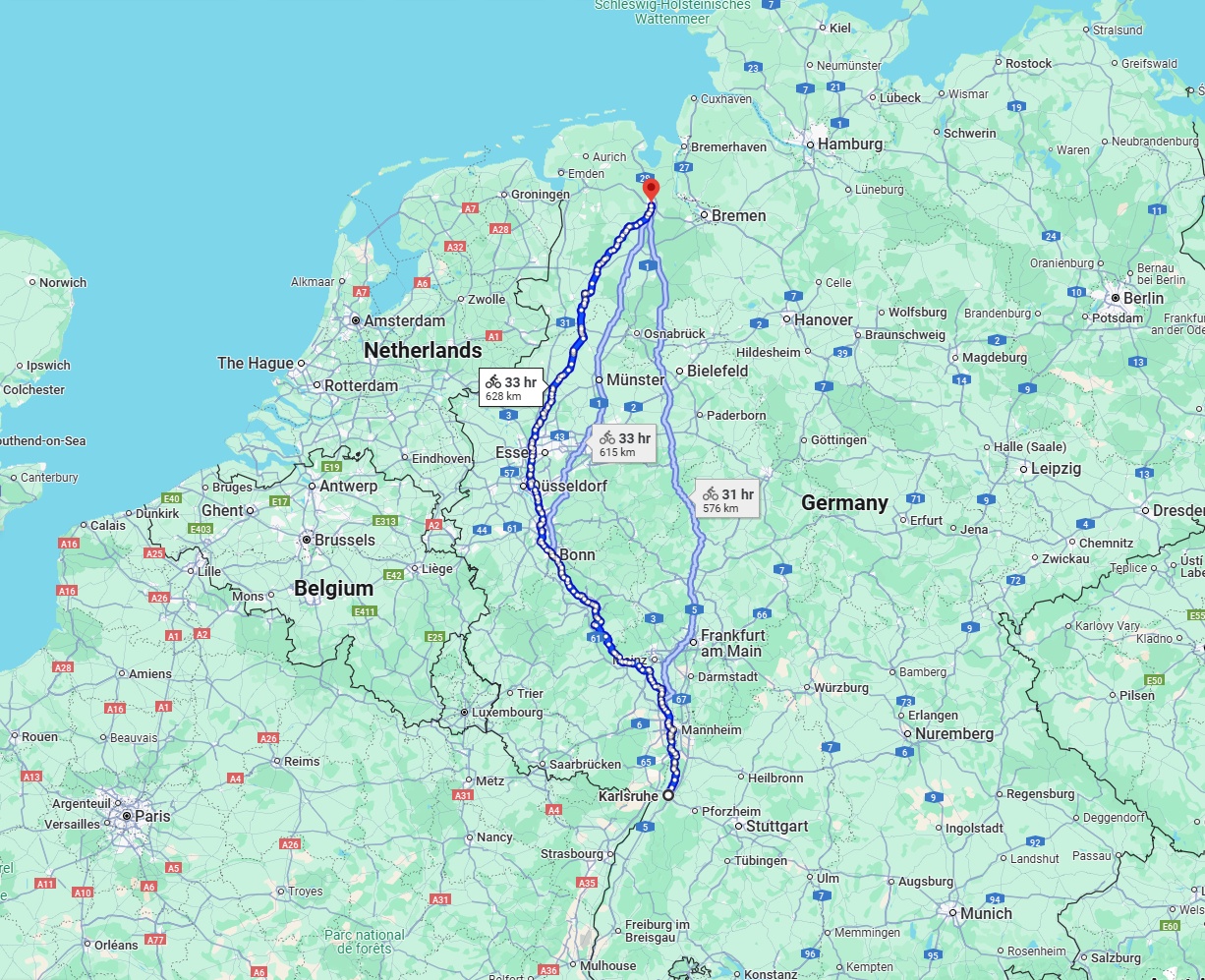 Anreise von Karlsruhe Zu Oldenburg Über 