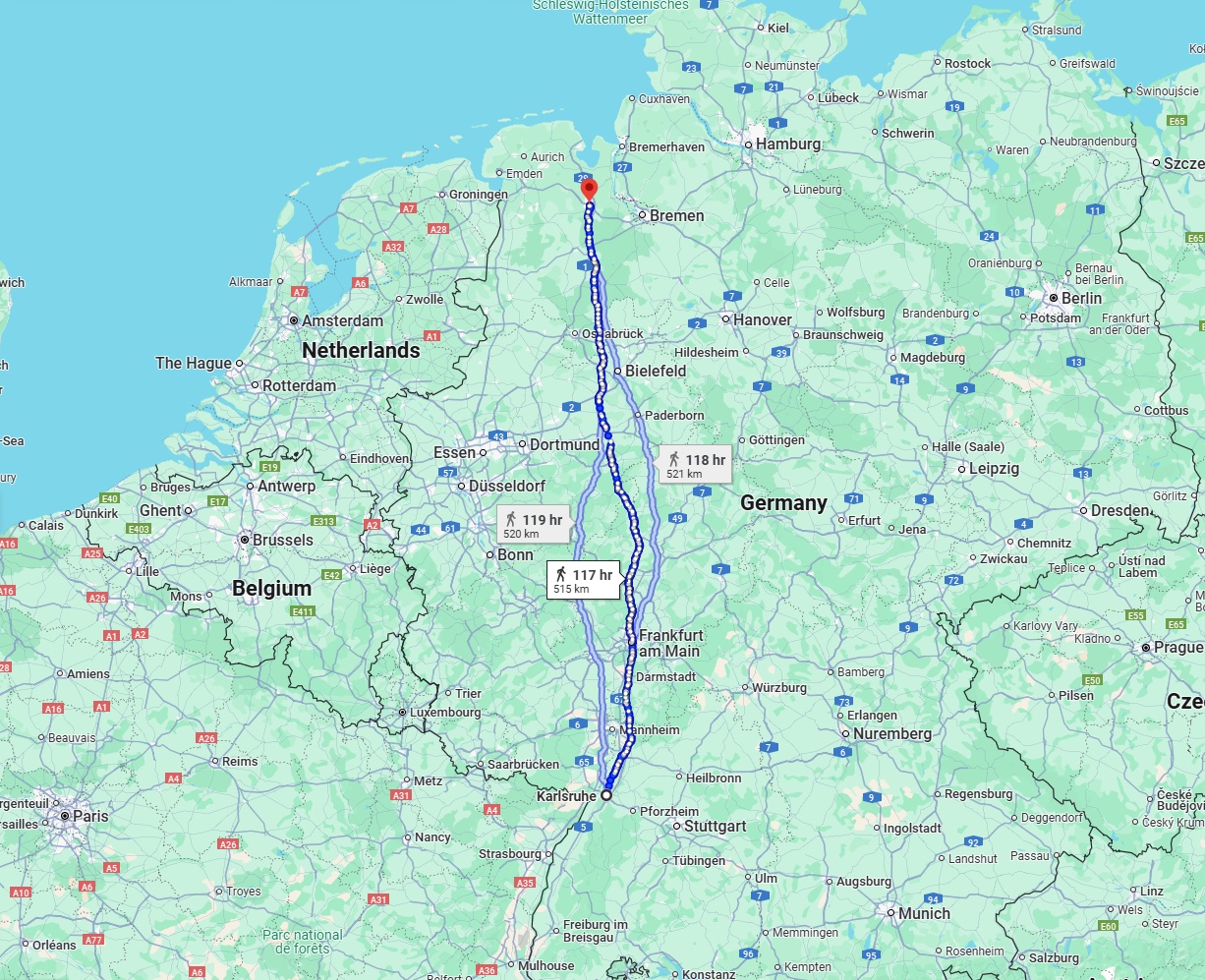 Anreise von Karlsruhe Zu Oldenburg Über 