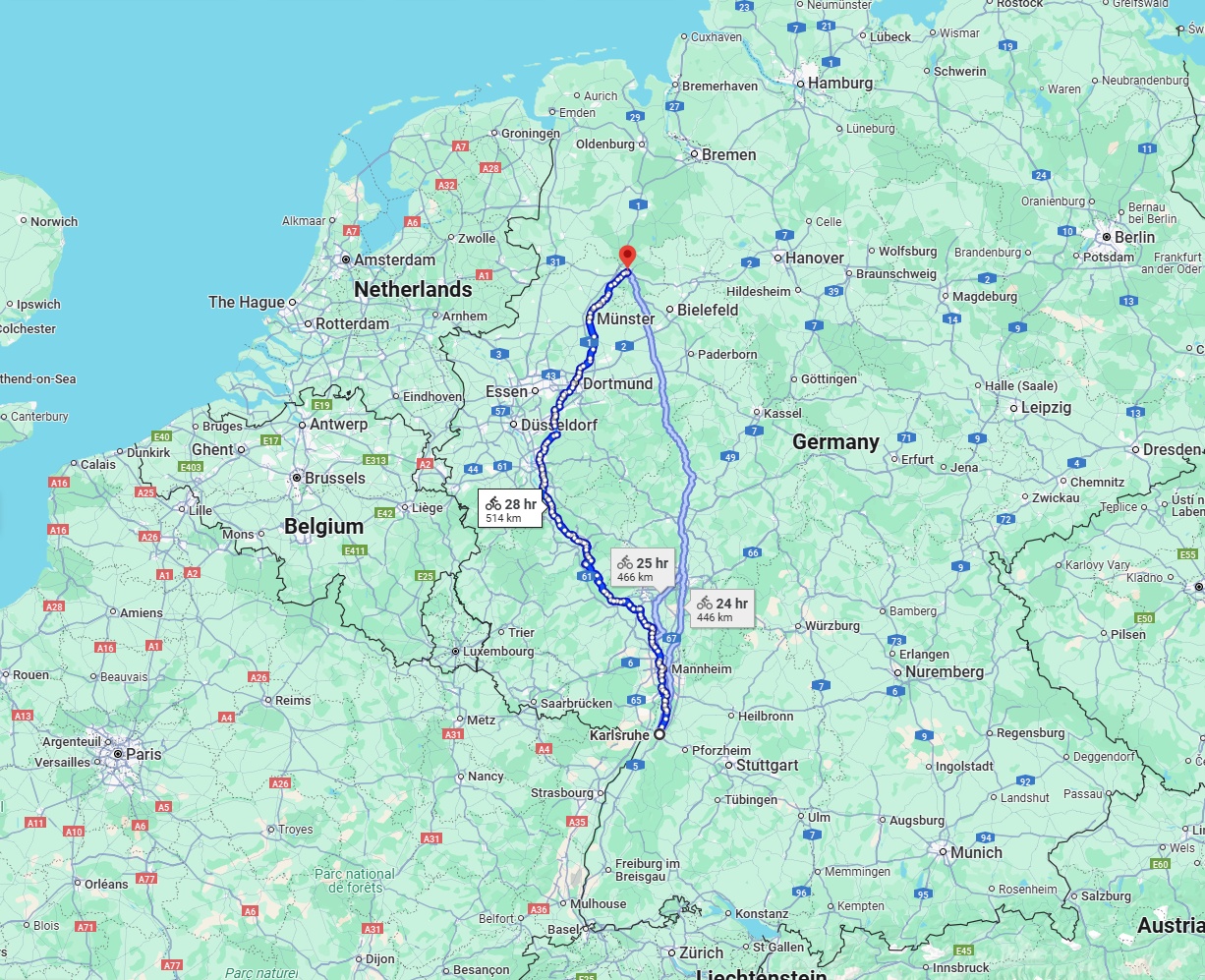 Anreise von Karlsruhe Zu Osnabrück Über 