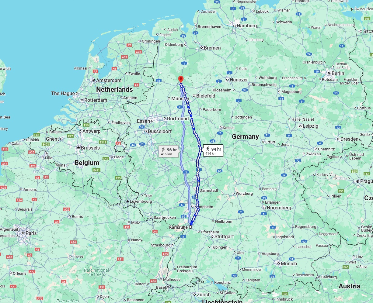 Anreise von Karlsruhe Zu Osnabrück Über 