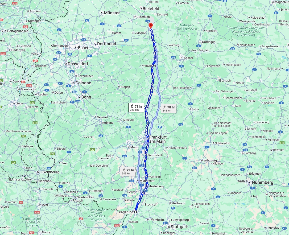 Anreise von Karlsruhe Zu Paderborn Über 