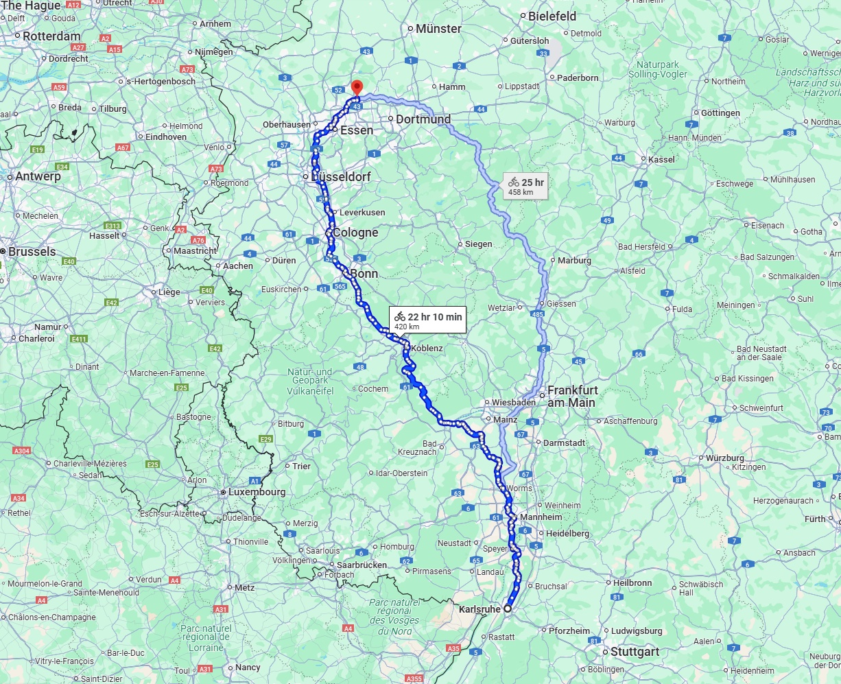 Anreise von Karlsruhe Zu Recklinghausen Über 