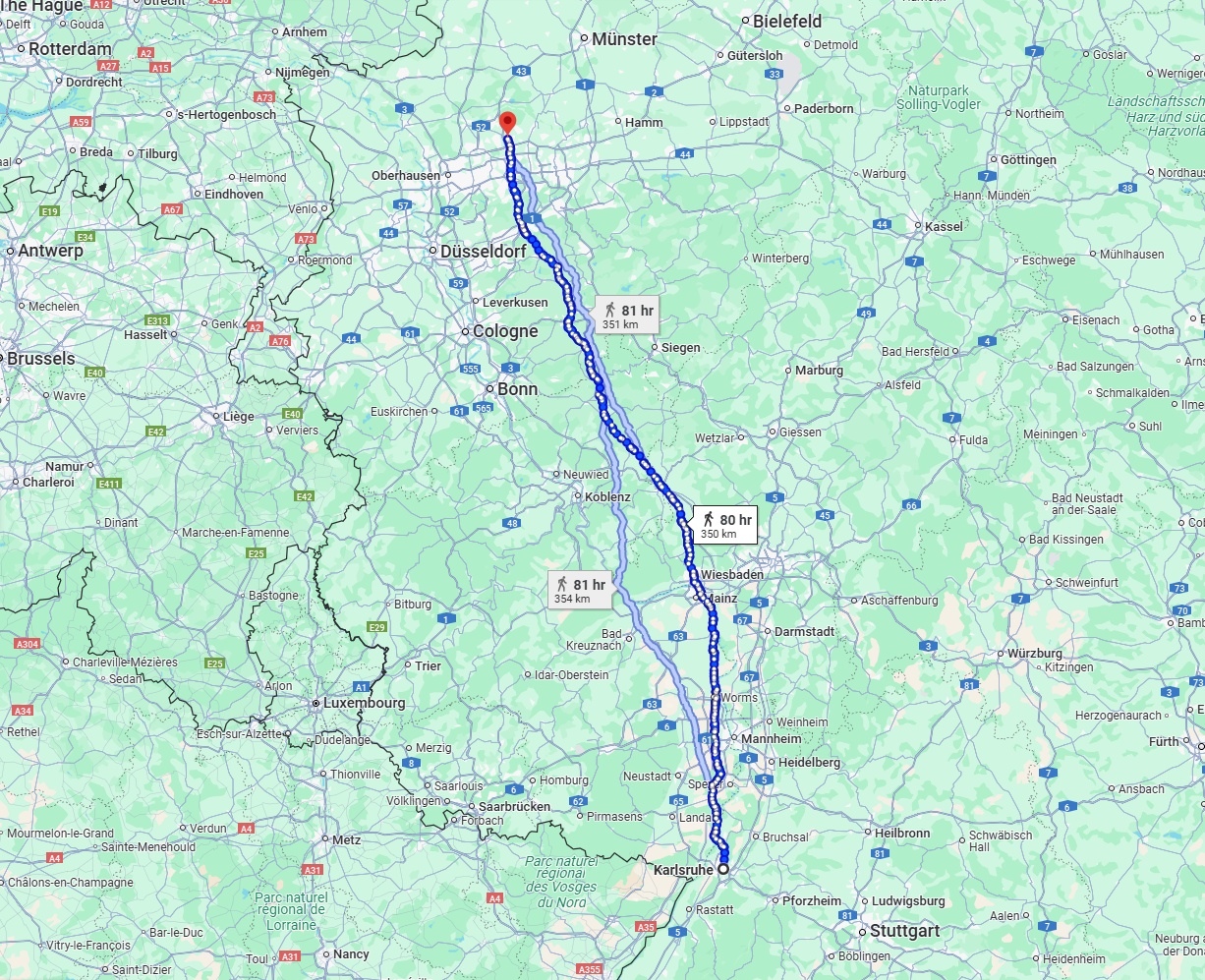 Anreise von Karlsruhe Zu Recklinghausen Über 