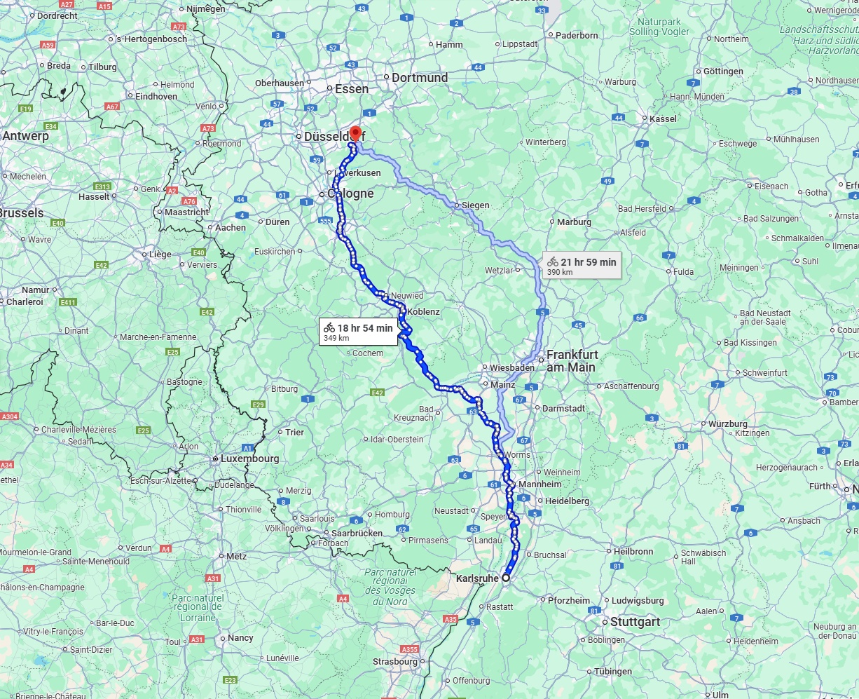 Anreise von Karlsruhe Zu Remscheid Über 