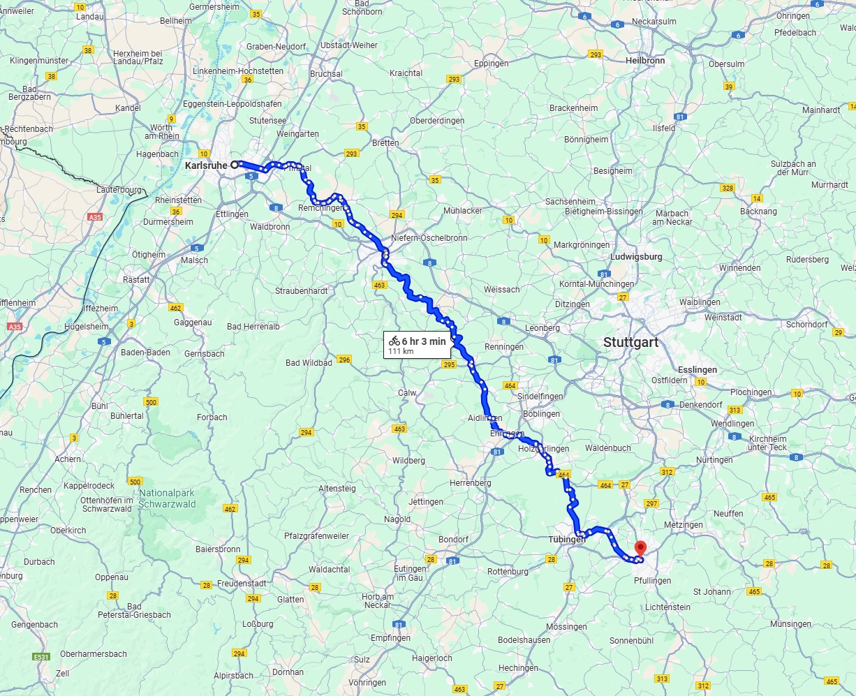 Anreise von Karlsruhe Zu Reutlingen Über 