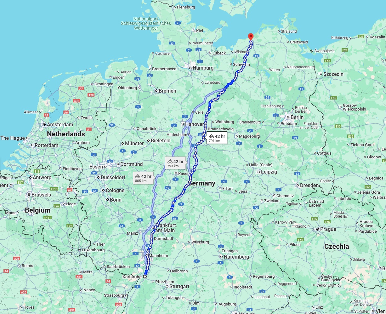 Anreise von Karlsruhe Zu Rostock Über 
