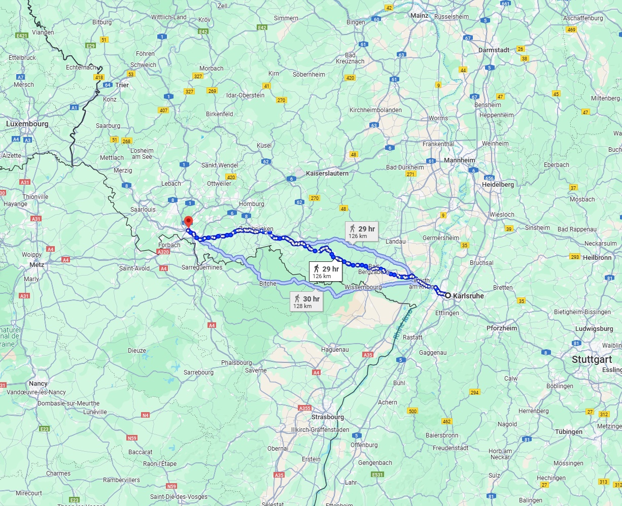 Anreise von Karlsruhe Zu Saarbrücken Über 