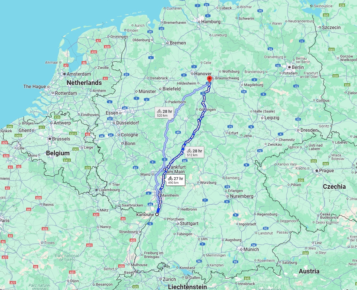 Anreise von Karlsruhe Zu Salzgitter Über 