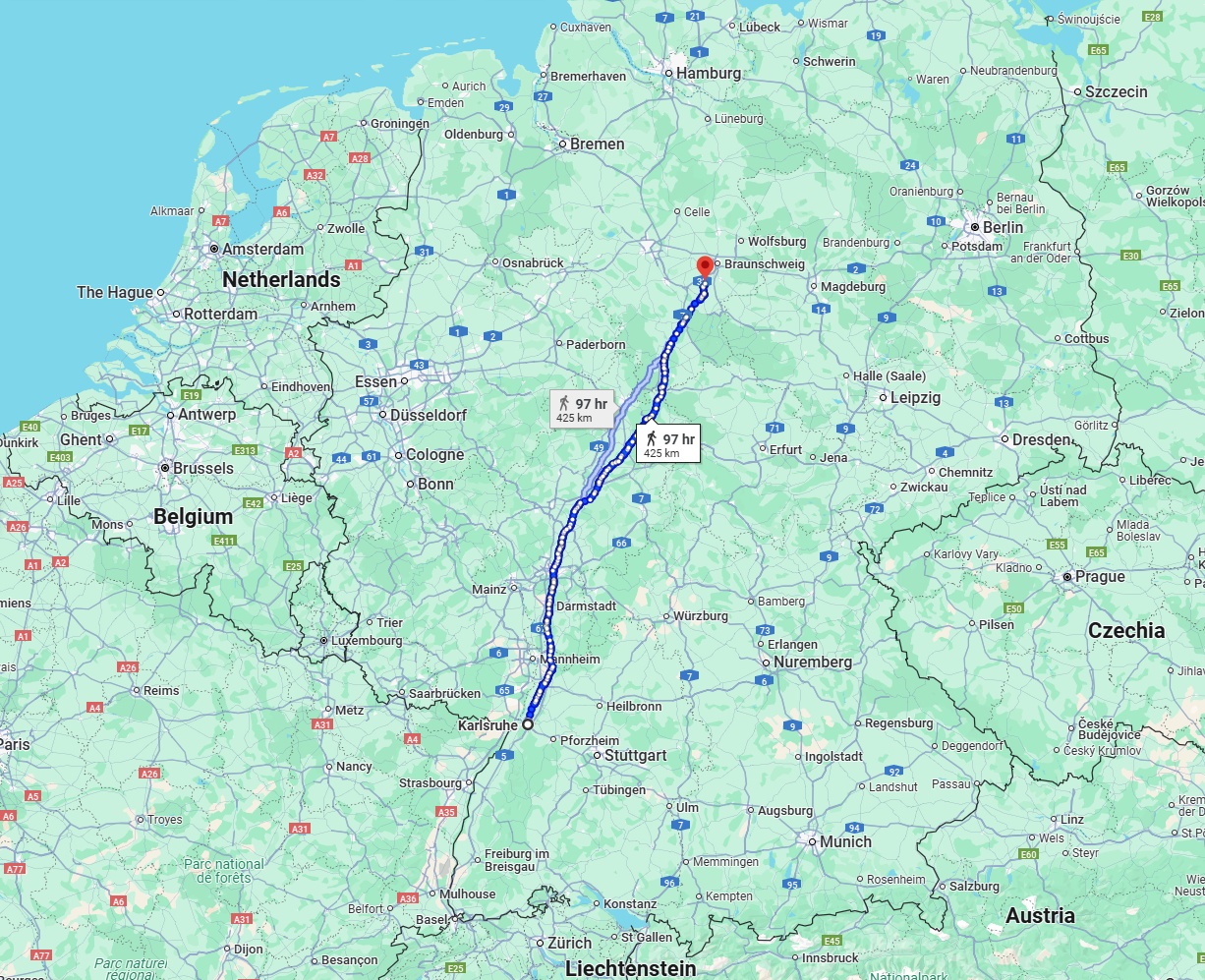 Anreise von Karlsruhe Zu Salzgitter Über 
