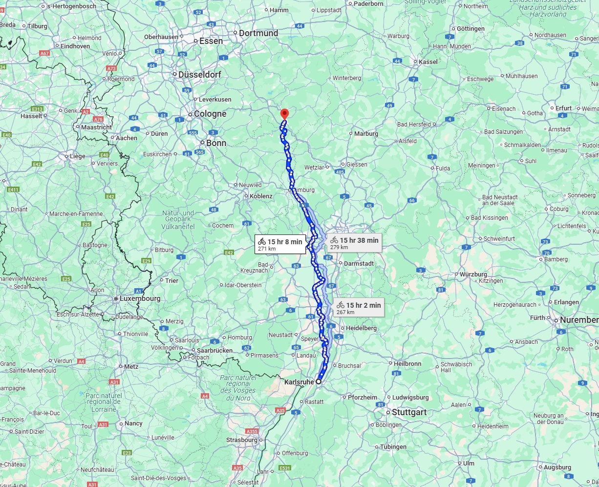 Anreise von Karlsruhe Zu Siegen Über 