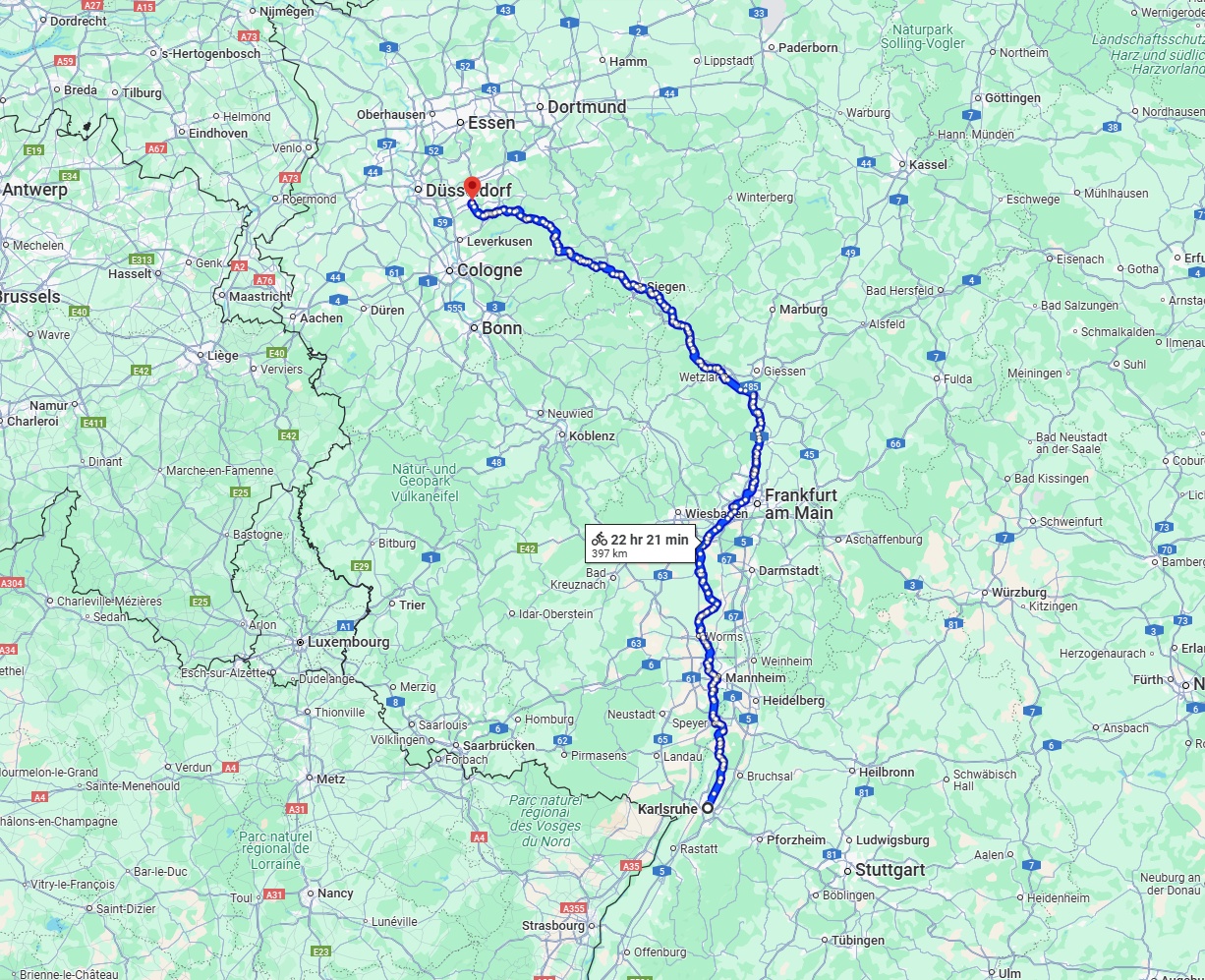 Anreise von Karlsruhe Zu Solingen Über 