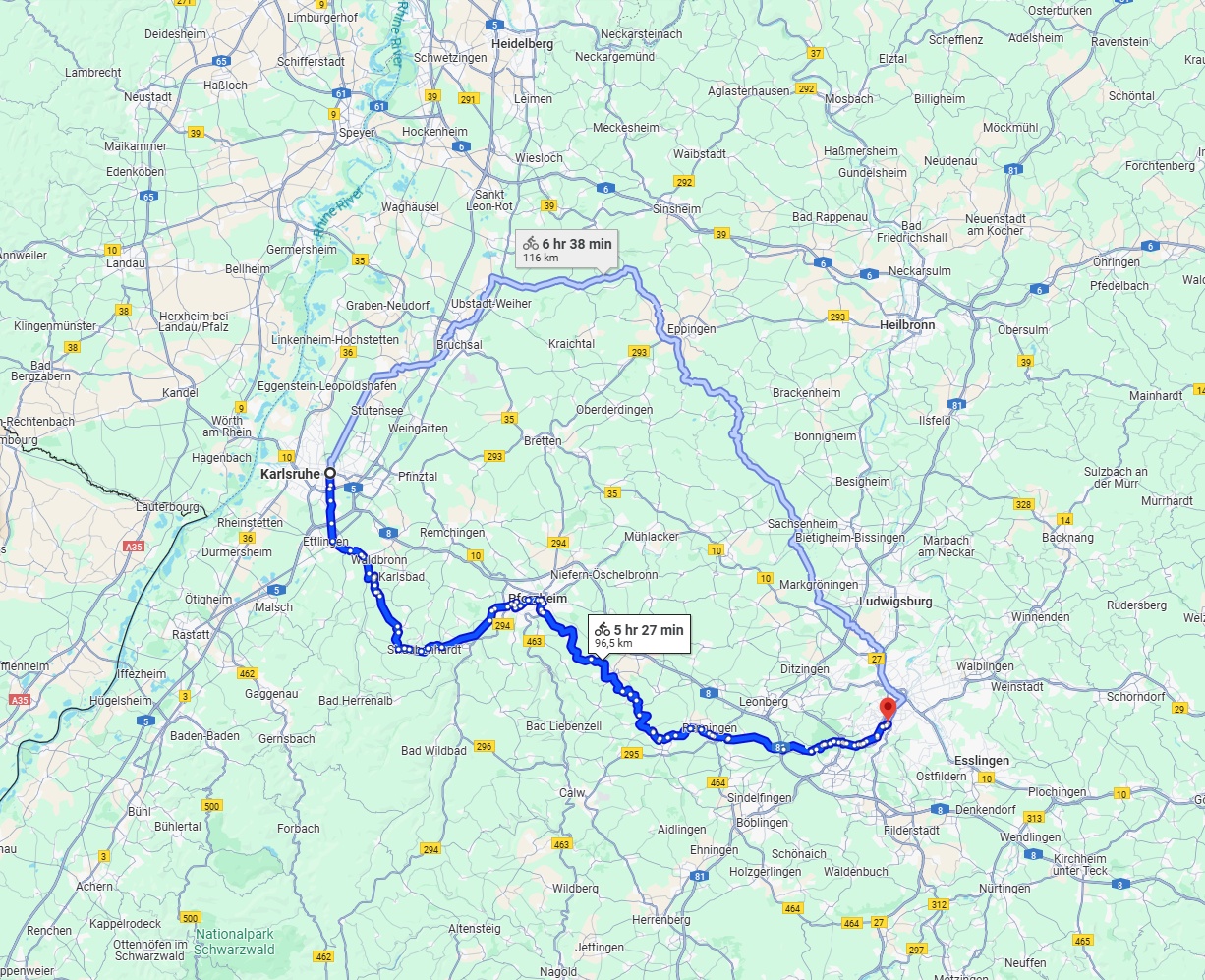 Anreise von Karlsruhe Zu Stuttgart Über 