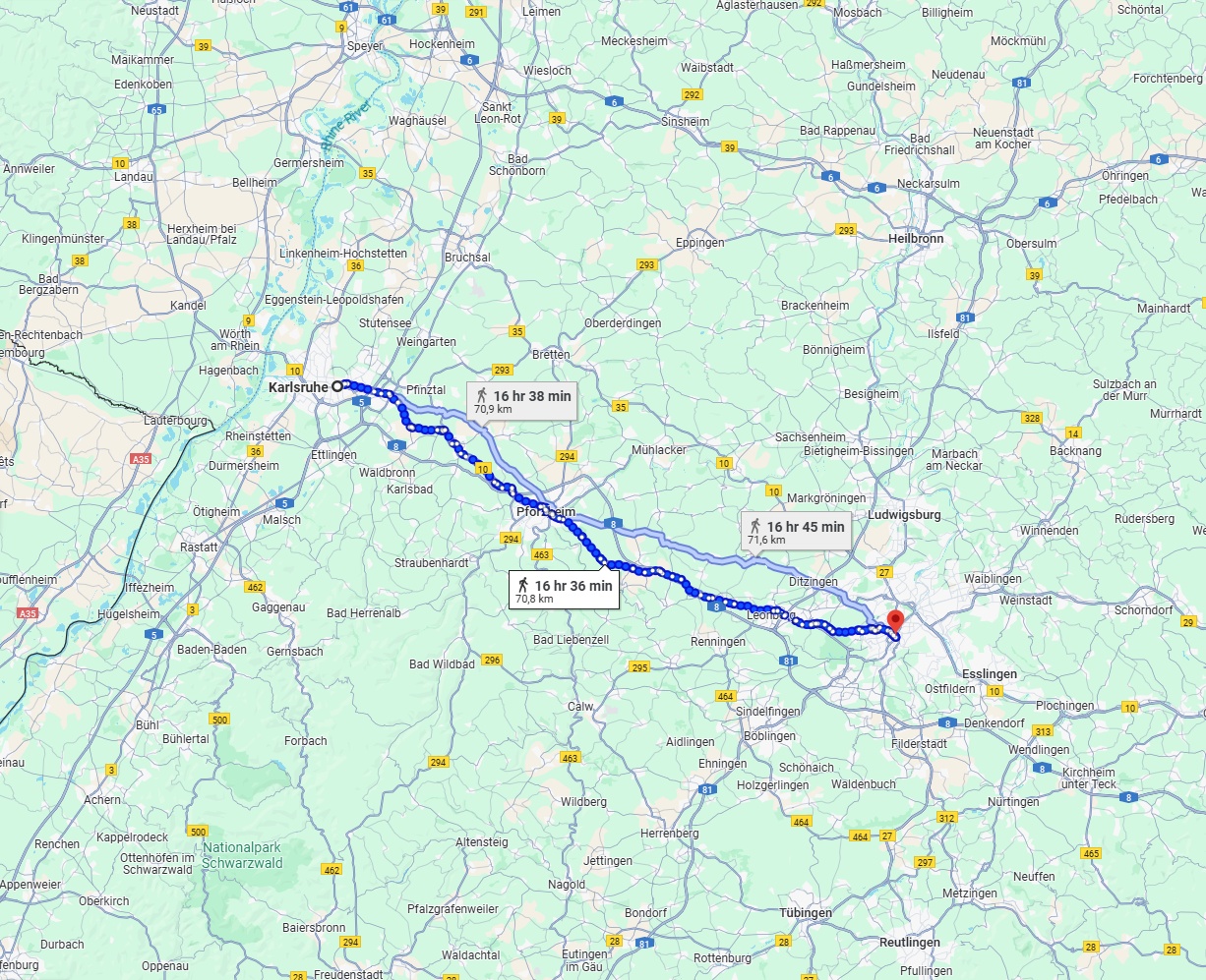 Anreise von Karlsruhe Zu Stuttgart Über 