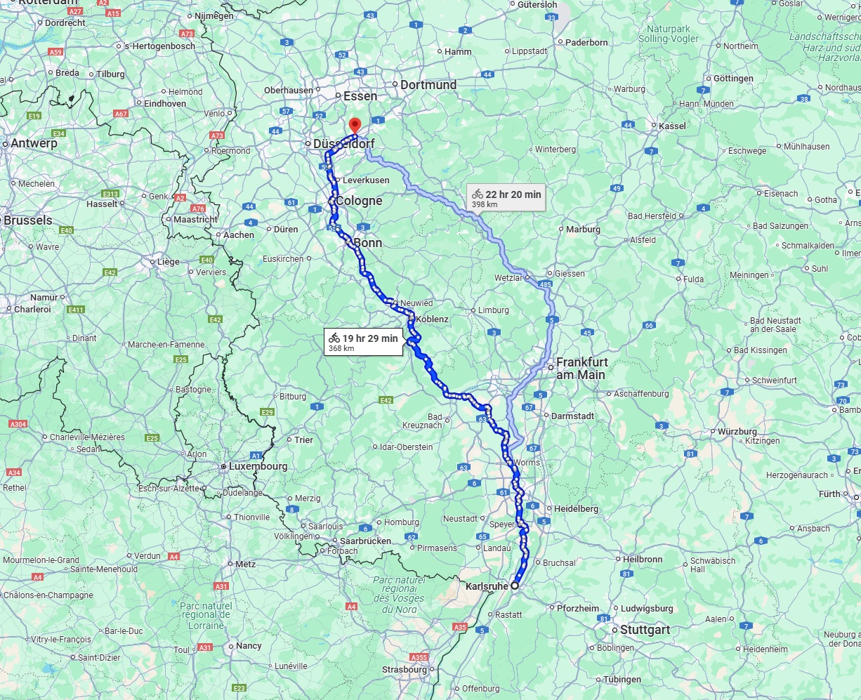 Anreise von Karlsruhe Zu Wuppertal Über 