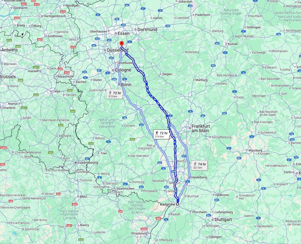 Anreise von Karlsruhe Zu Wuppertal Über 