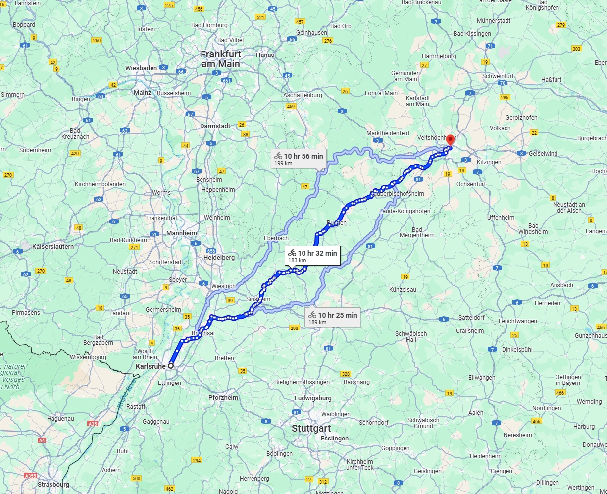 Anreise von Karlsruhe Zu Würzburg Über 