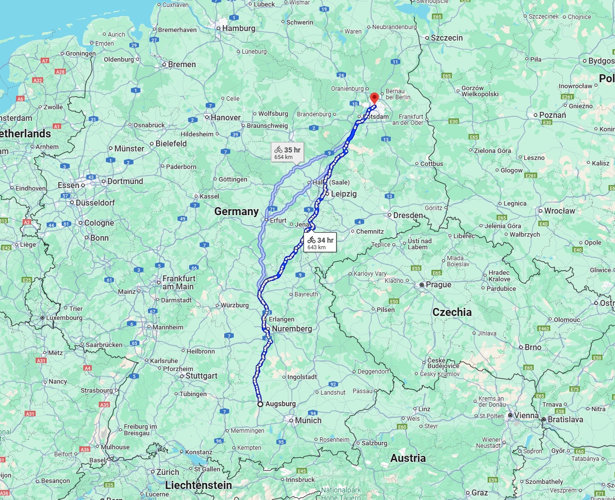 Anreise von Augsburg Zu Berlin Über 