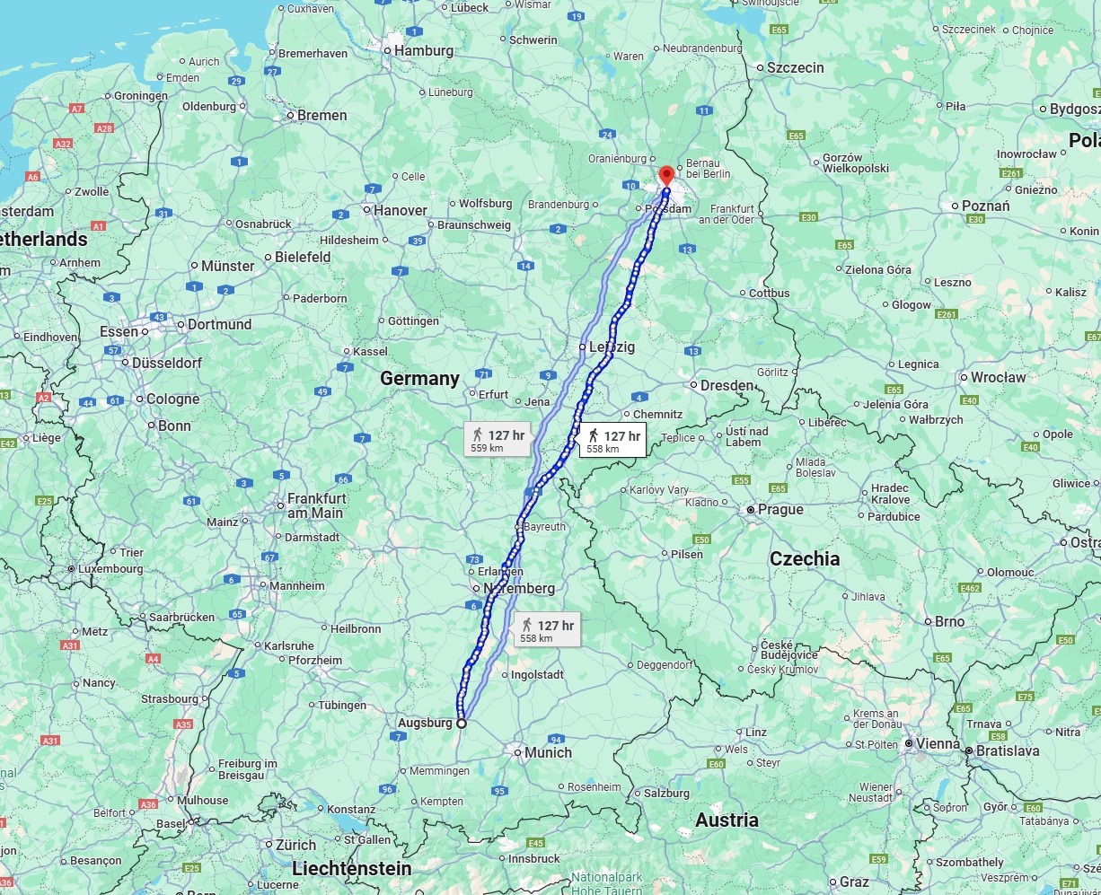 Anreise von Augsburg Zu Berlin Über 