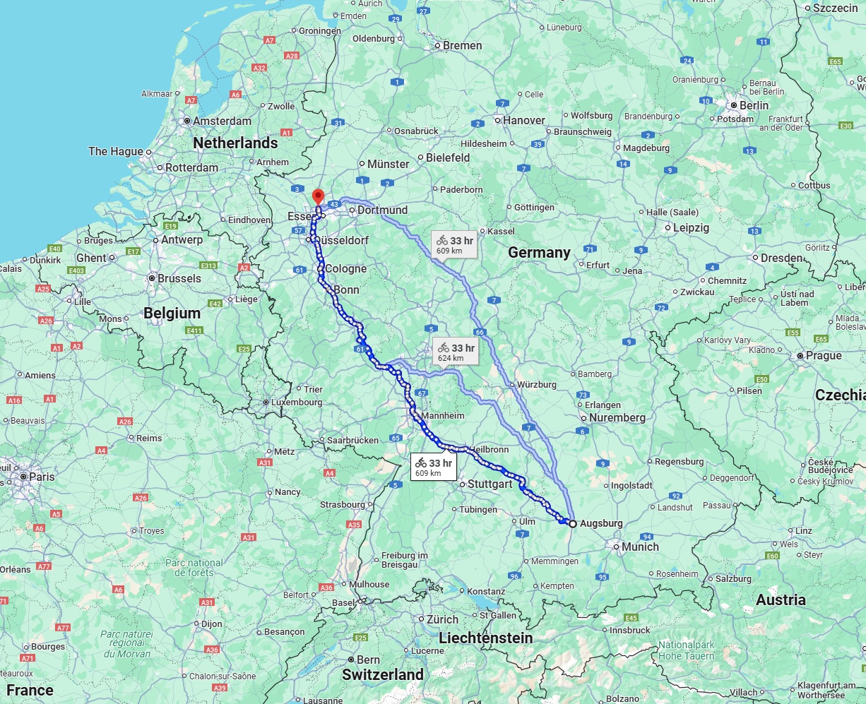 Anreise von Augsburg Zu Bottrop Über 