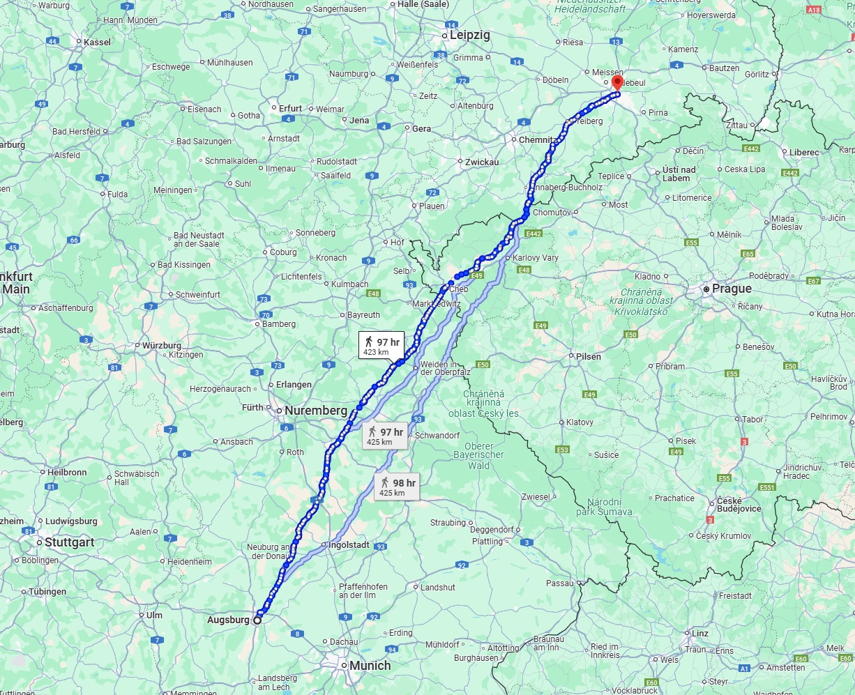 Anreise von Augsburg Zu Dresden Über 