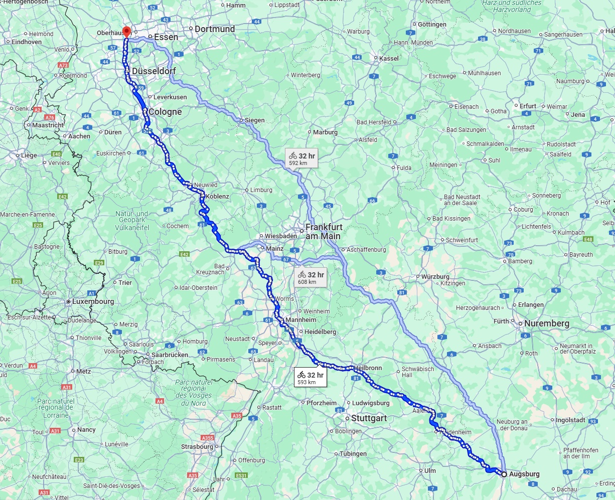 Anreise von Augsburg Zu Duisburg Über 