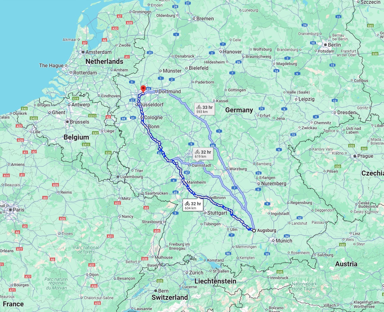 Anreise von Augsburg Zu Essen Über 