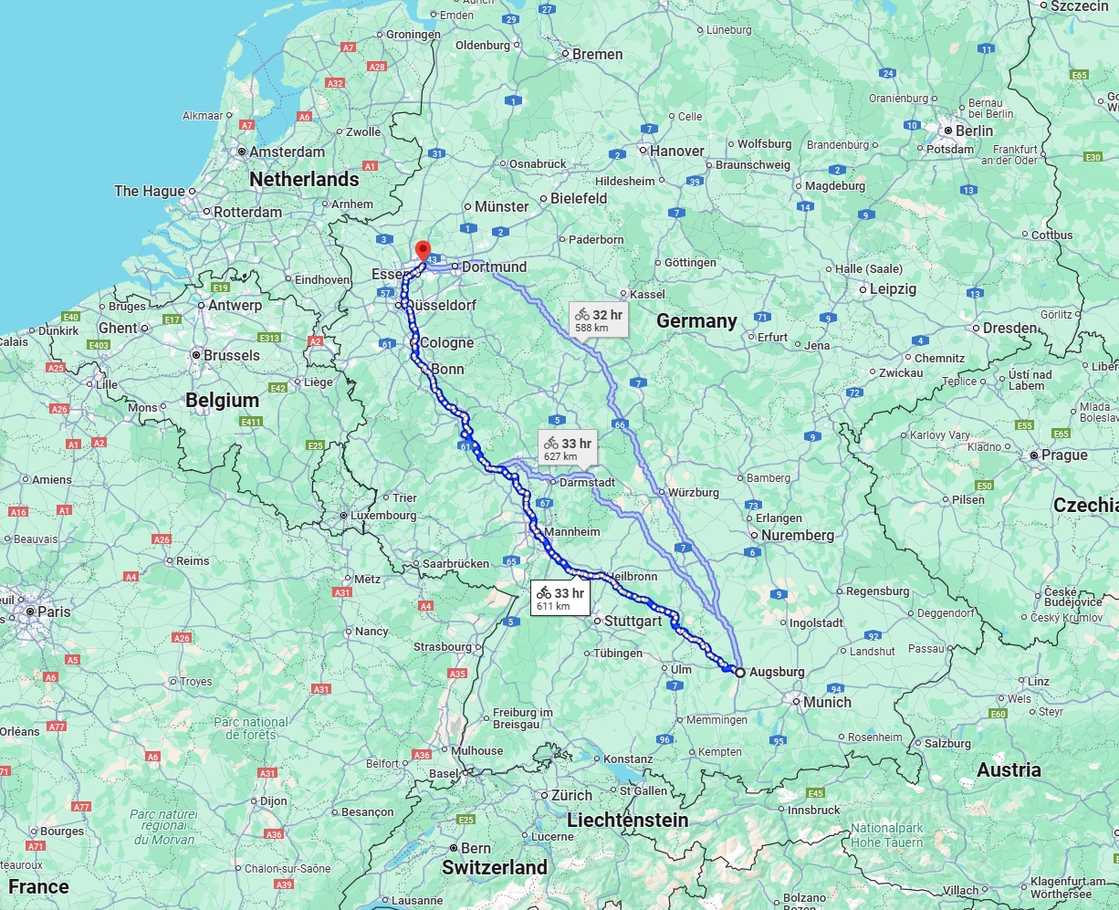 Anreise von Augsburg Zu Gelsenkirchen Über 