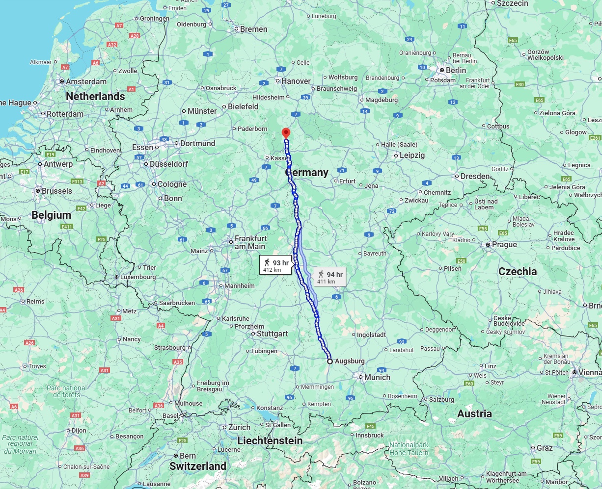 Anreise von Augsburg Zu Göttingen Über 