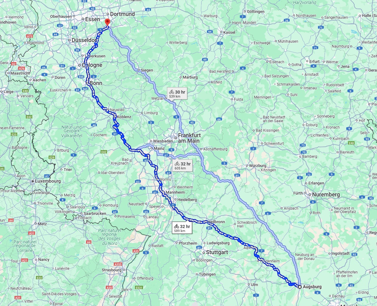 Anreise von Augsburg Zu Hagen Über 