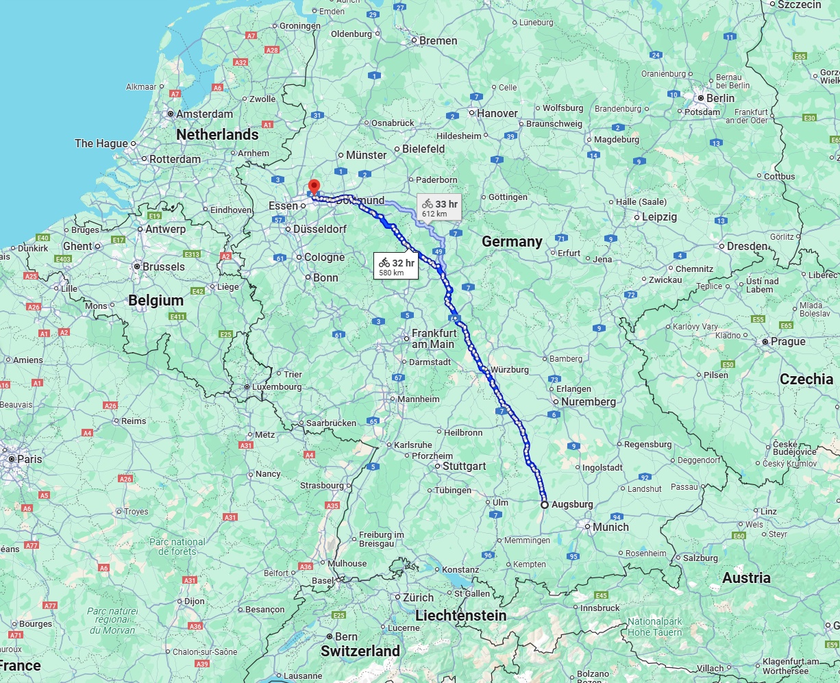 Anreise von Augsburg Zu Herne Über 