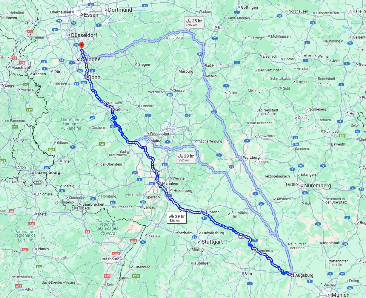 Anreise von Augsburg Zu Leverkusen Über 