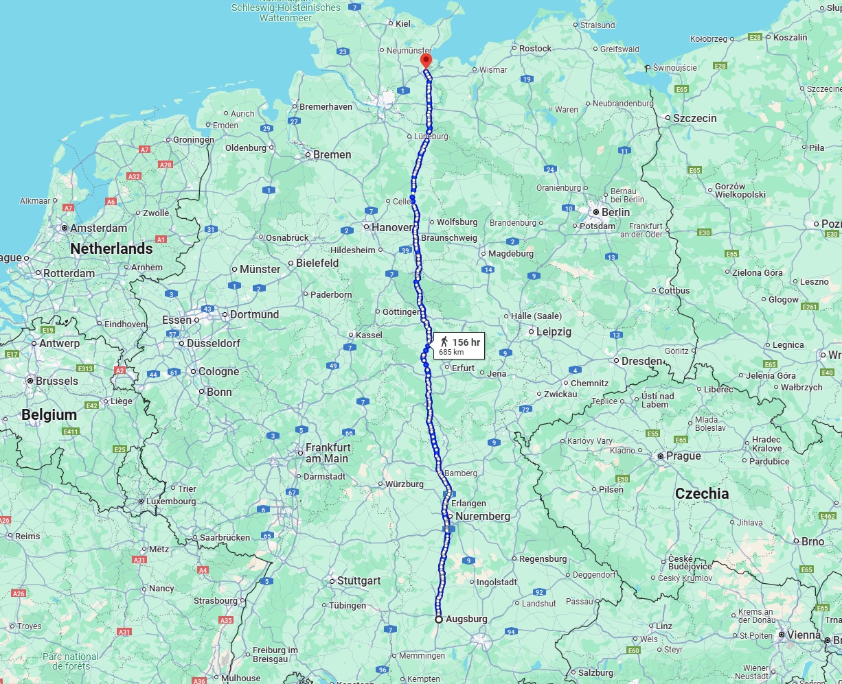 Anreise von Augsburg Zu Lübeck Über 