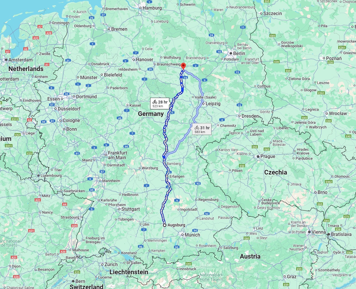 Anreise von Augsburg Zu Magdeburg Über 