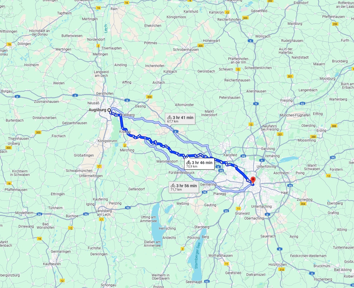 Anreise von Augsburg Zu München Über 