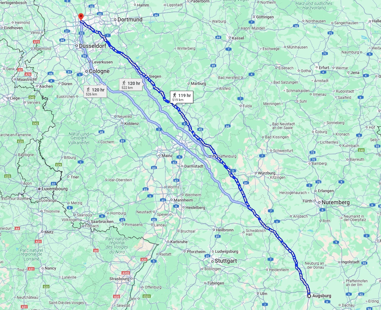 Anreise von Augsburg Zu Oberhausen Über 