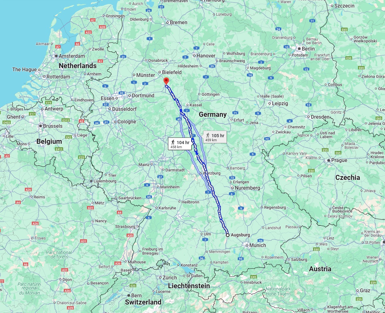Anreise von Augsburg Zu Paderborn Über 