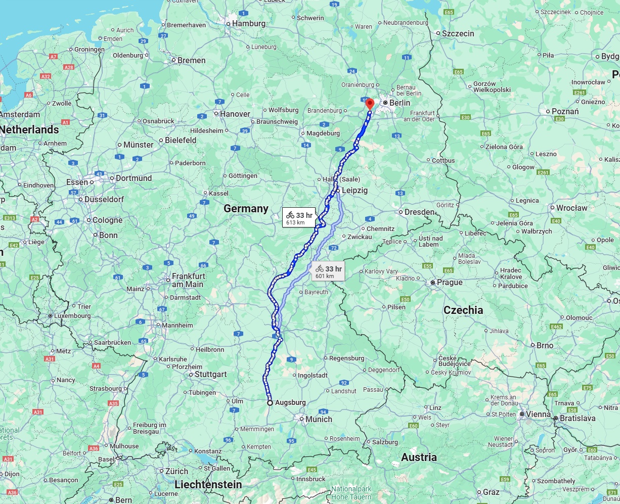 Anreise von Augsburg Zu Potsdam Über 