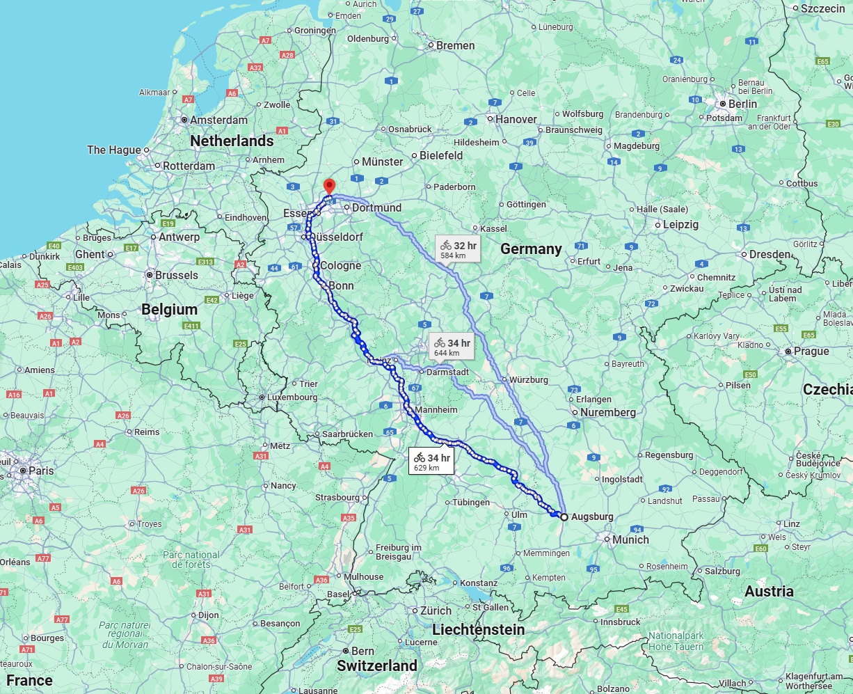 Anreise von Augsburg Zu Recklinghausen Über 