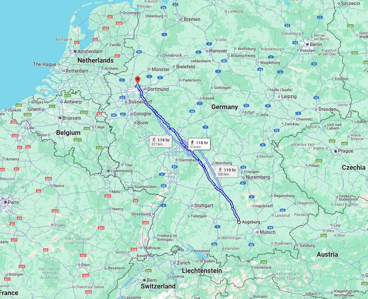 Anreise von Augsburg Zu Recklinghausen Über 